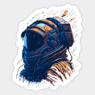 Neon Astronaut Sticker